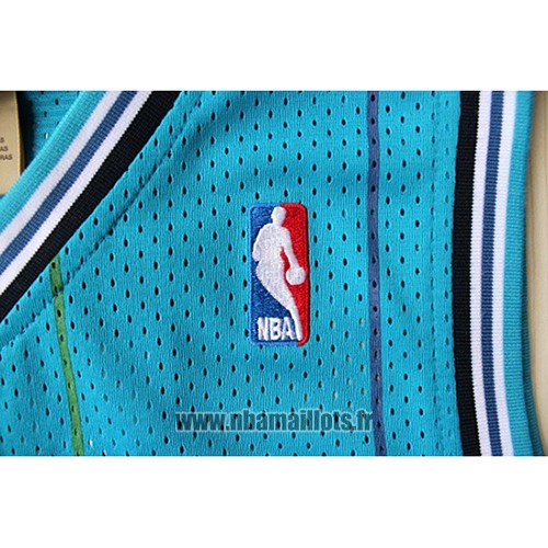 Maillot Charlotte Hornets Larry Johnson No 2 Retro Bleu